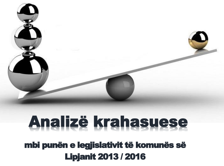 YAHR: Analizë mbi punën tre vjeçare të legjislativit të Komunës së Lipjanit nga viti 2013-2016