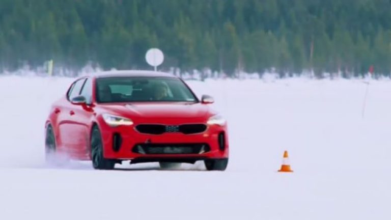 Kia Stinger, i qëndrueshëm edhe në terren të ngrirë (Video)
