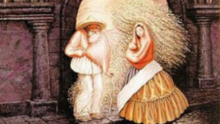 Gjejini nëntë fytyrat, të “fshehura” në këtë pikturë të vjetër (Foto)