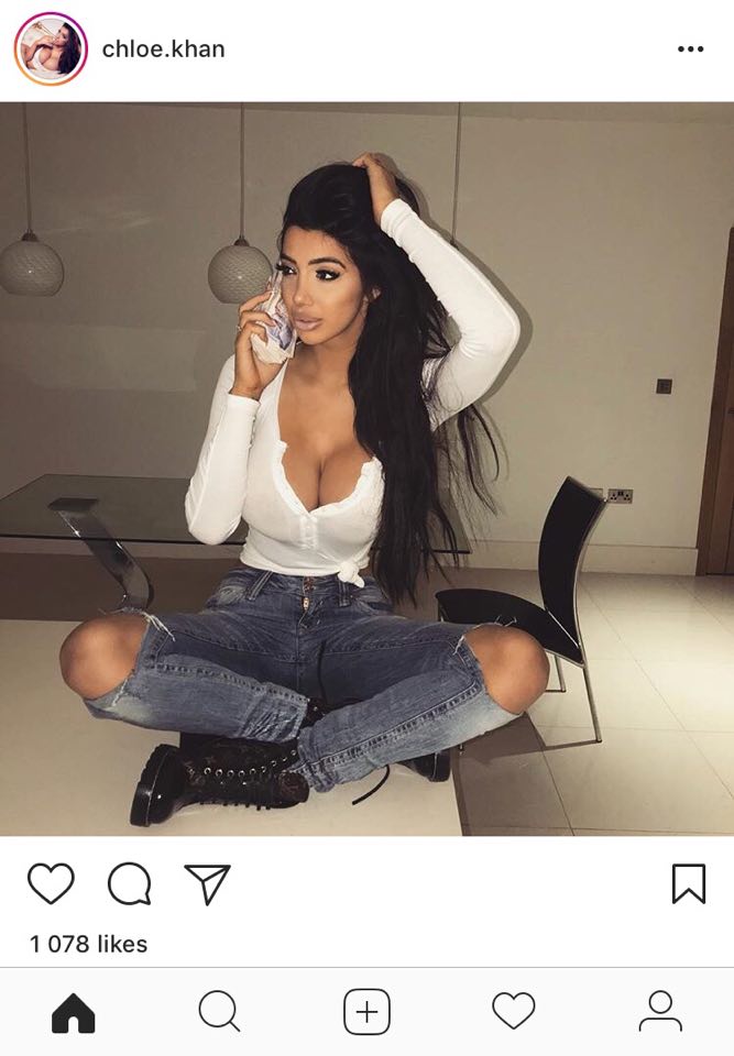 Chloe Khan provokon me gjoksin e saj (Foto)
