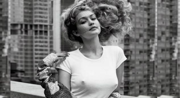 Gigi Hadid pozon komplet lakuriq për revistën franceze “Vogue”