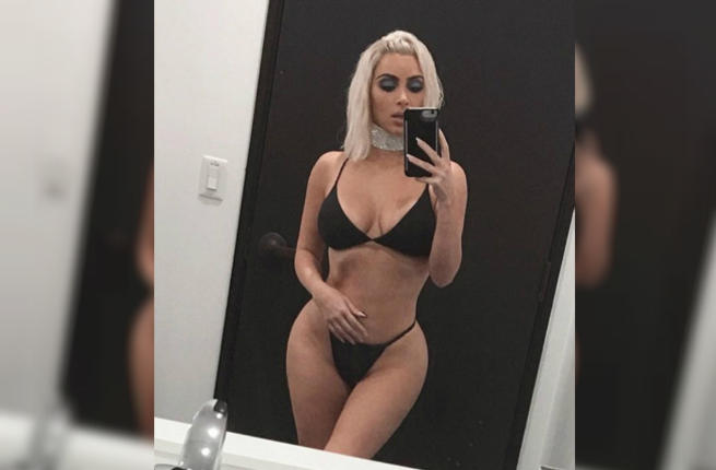 Kim Kardashian publikon foto ku shihet e zhveshur në shtrat