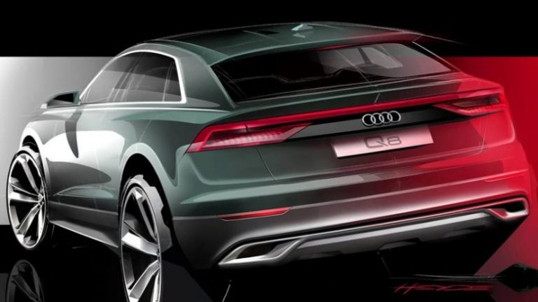 Audi shfaqë përfundimet e pjesës së pasme të Q8 SUV (Foto)
