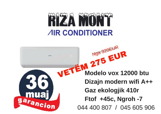 Oferta nga RIZA MONT, nga 320 EUR, vetëm për 275 EUR