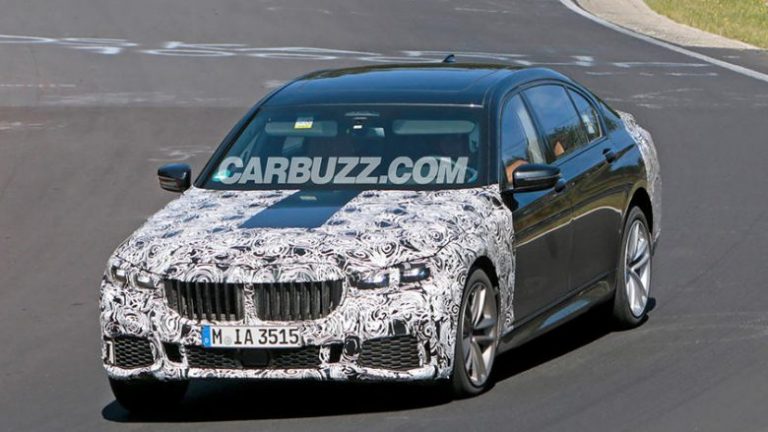 BMW 7 Series shfaqet me grillin gjigant, gjatë fazës testuese në pistë (Foto)