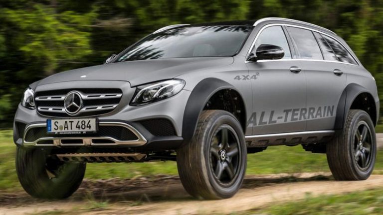 Del në aksion Mercedes-Benz E-Class 4×4 për të gjitha terrenet (Video)