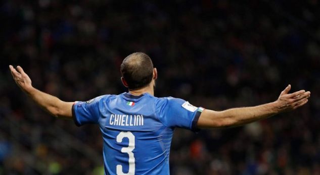 A pabesueshme por Chiellini është golashënuesi më i mirë i Italisë