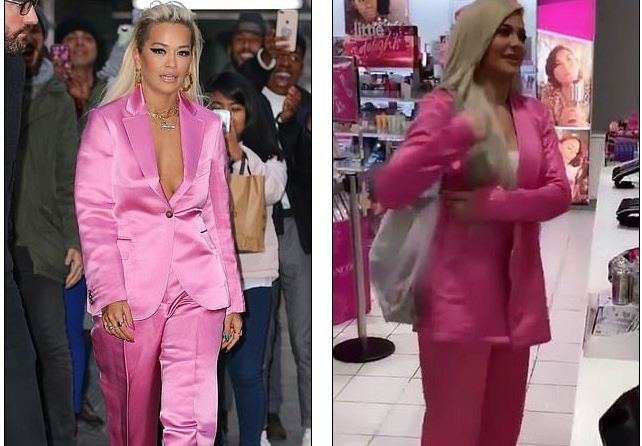 Rita Ora me veshje të njëjtë si Kylie Jenner