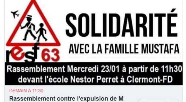 Francezët protestojnë në përkrahje të familjes Mustafa nga Kosova, shteti dëshiron t’ia dëbojë njërin prind