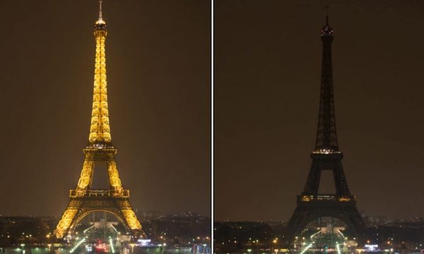 Kulla Eiffel fik dritat një orë për “Orën e Tokës”