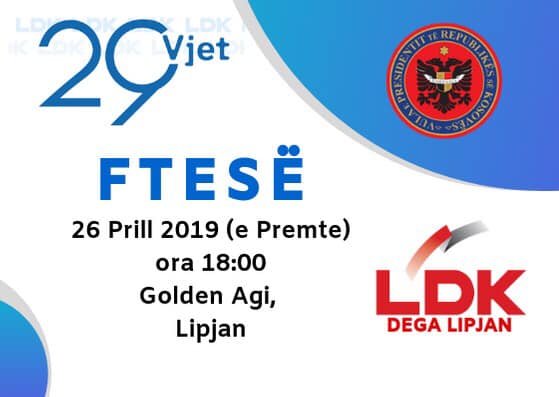 LDK-Lipjan nesër shënon 29-vjetorin e themelimit