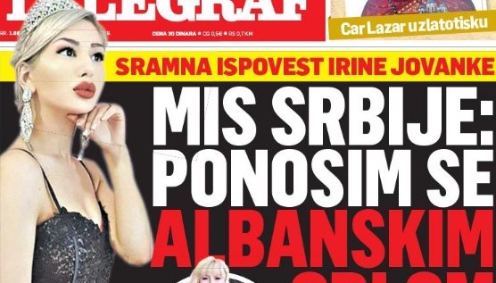 “Skandaloze”: Mediat serbe reagojnë ashpër ndaj Miss-it të vendit të tyre që bëri shqiponjën në Kosovë