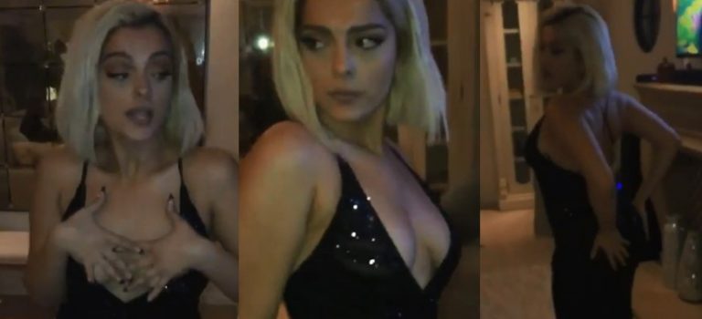 Bebe Rexha shfaqet joshëse duke kërcyer me fustanin elegant