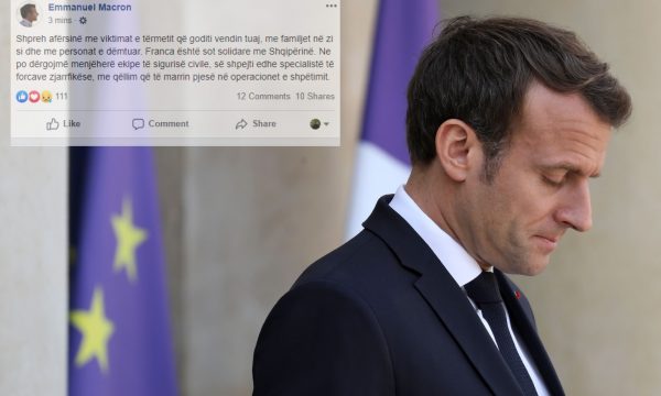 Macron në gjuhën shqipe njofton për nisjen e forcave speciale të zjarrfikësve drejt Durrësit