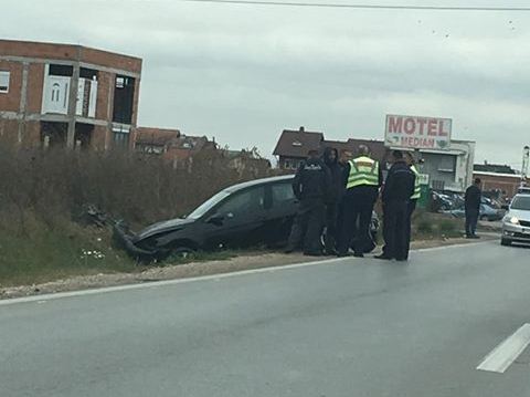 Aksident trafiku në rrugën Prishtinë-Ferizaj