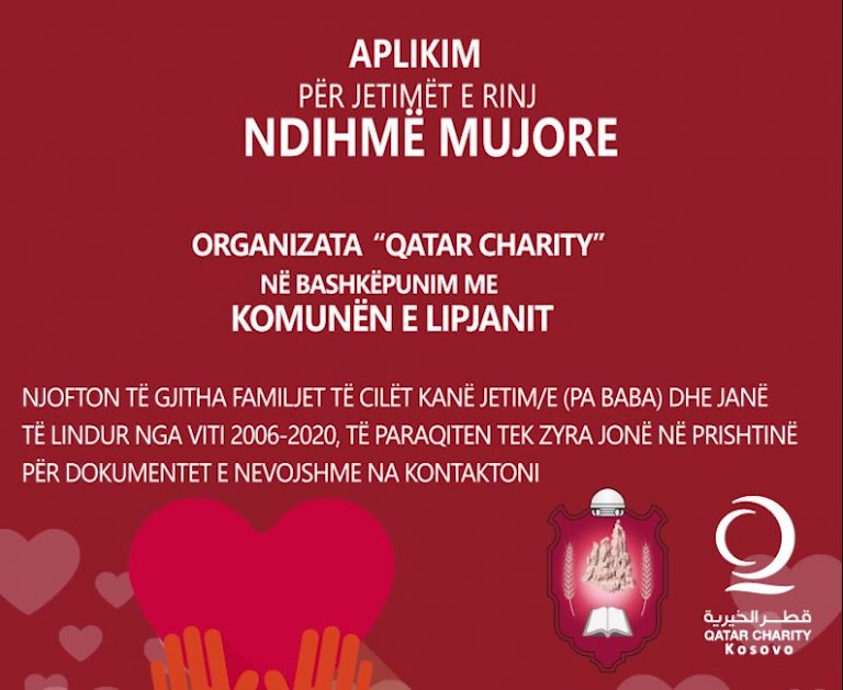 Komuna e Lipjanit dhe Organizata “Qatar Charity” mundëson pension për jetimët