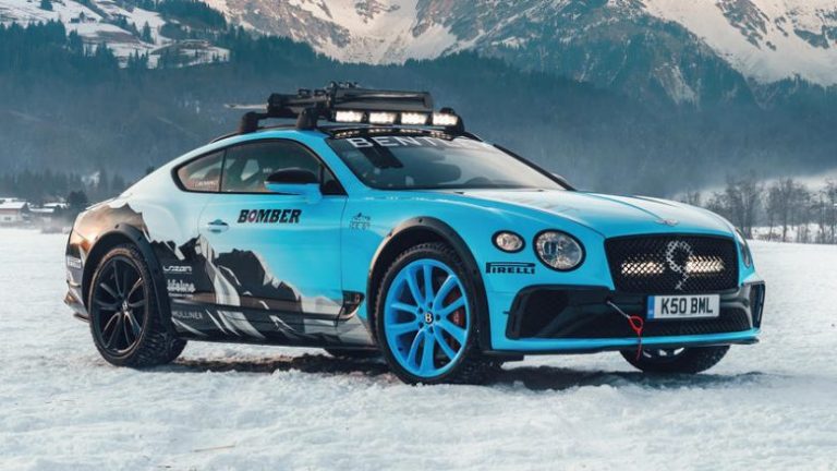 Bentley Continental GT i transformuar në makinë garash për pista të ngrira
