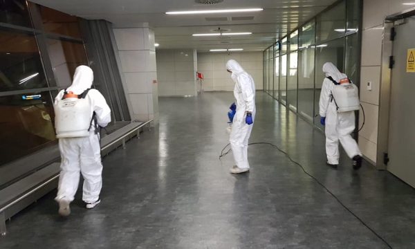 Nis dezinfektimi në Aeroportin “Adem Jashari”