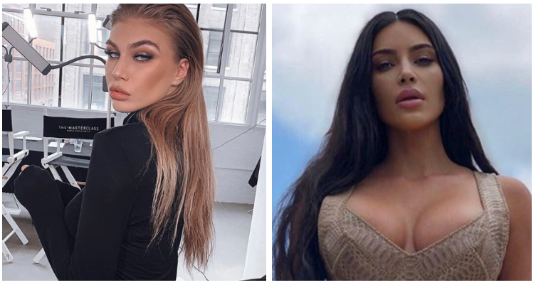 Modelja shqiptare dhe Kim Kardashian, me grimer të përbashkët