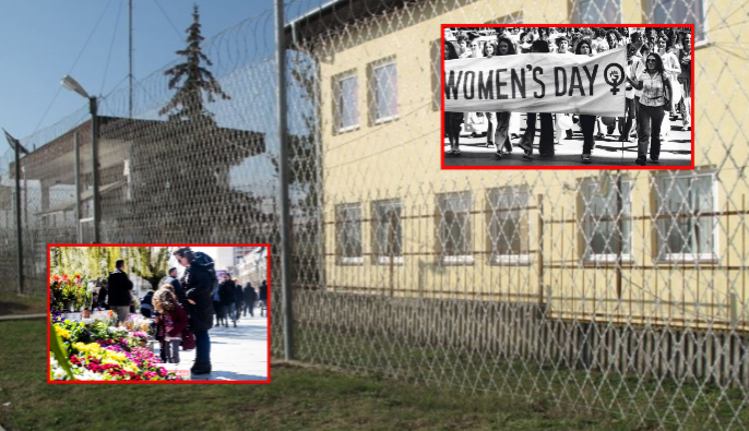 8 Marsi në burgun e Lipjanit, 42 gra festojnë të dënuara për vrasje, vjedhje e trafikim me njerëz