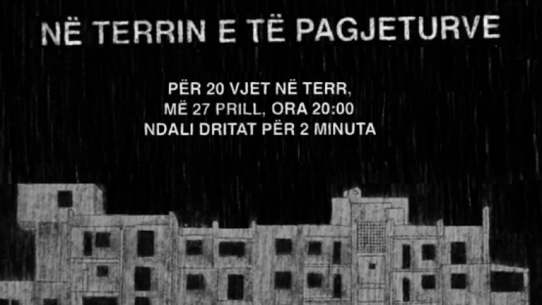 OJQ-të thirrje qytetarëve: Sot në ora 20:00 t’i ndalim dritat për 2 minuta, në kujtim të personave të pagjetur