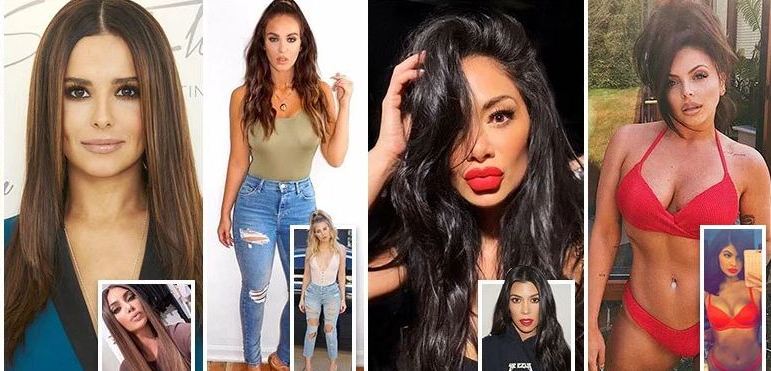 Nga Cheryl te Jessy Nelson, këto të famshme po kthehen në “klonet e Kardashianëve”