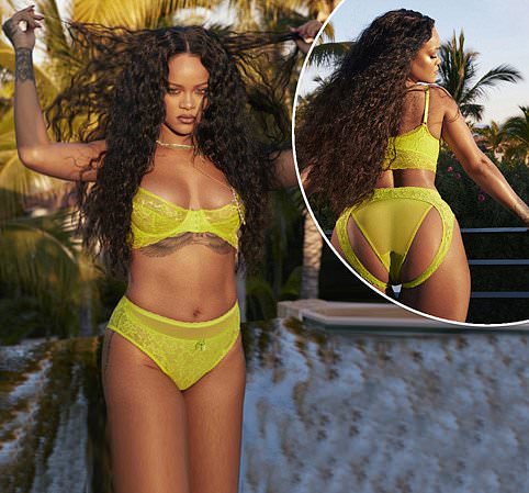 Rihanna s’e ndal punën, promovon linjën e të brendshmeve me një fotosesion “përvëlues”