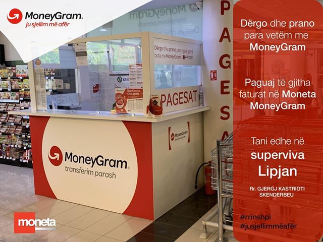 Money Gram në Super Viva në Lipjan e hapur nga ora 09:00 -18:00