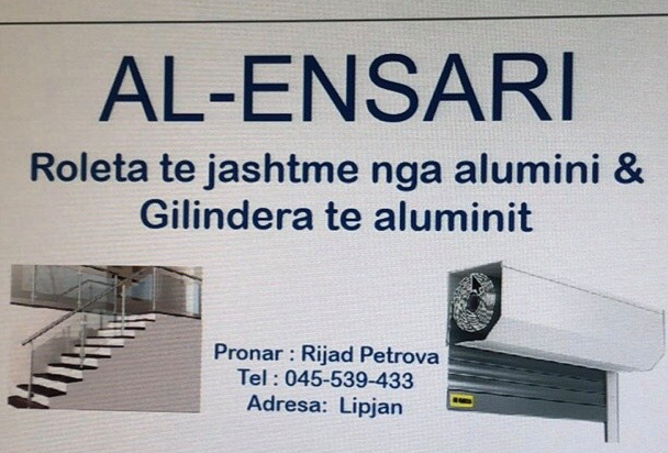 AL-ENSARI / Roleta të jashtme nga alumini / Gilindera alumini