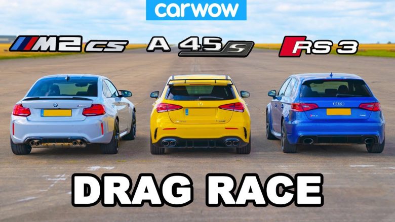 Garë interesante ndërmjet BMW M2 CS, AMG A45 S dhe Audi RS3