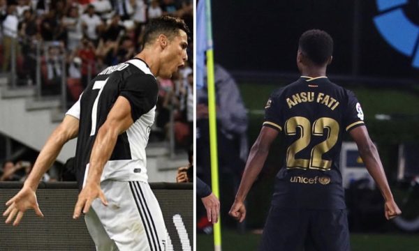 A e festoi golin Ansu Fati si Cristiano Ronaldo?