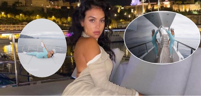 Georgina e nis ditën me akrobacione në jaht