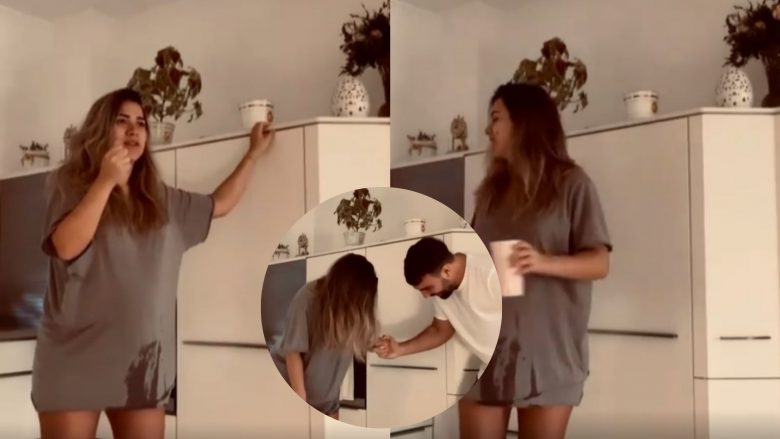 Ledri bie pre e kamerës së fshehur, Sara bëhet sikur erdhi momenti i lindjes
