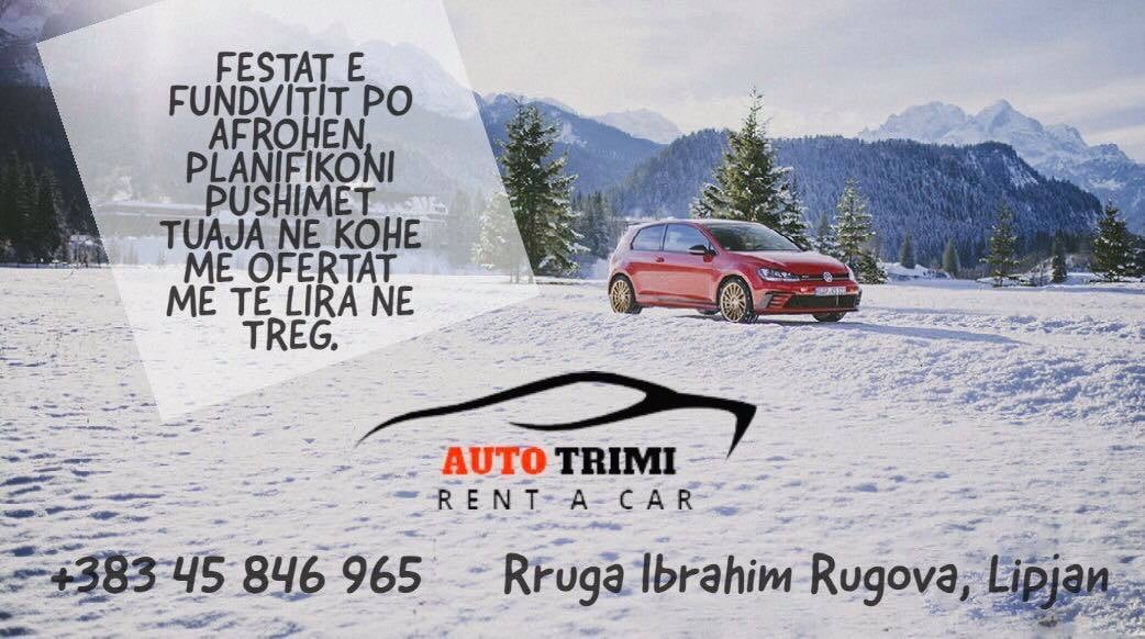 Rent a Car Trimi Lipjan /+383 45 846 965 LipjaniNews
