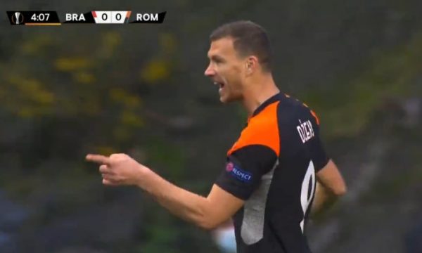Edin Dzeko e kalon Romën në epërsi