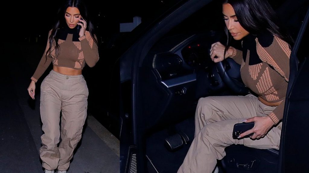 Kim Kardashian ekspozon barkun e tonifikuar në një dalje publike