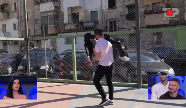 “E sheh që të mbaj në ajër”- Jasmina i hipën Andit në shpinë, çfarë ndodhi në takim