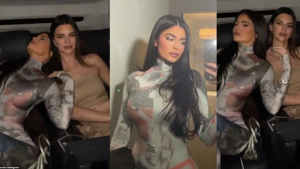 Kylie Jenner tregon linjat në veshjen e ngushtë teksa del për darkë me motrën e saj