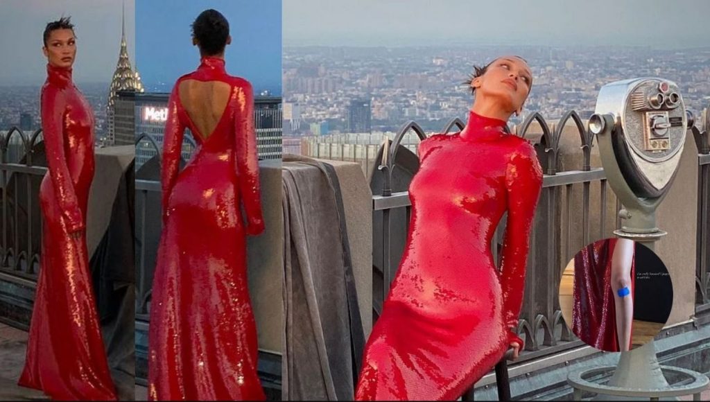 Bella Hadid tregon fundshpinën në fotosesionin e ri derisa zbulon se ka lënduar gjurin