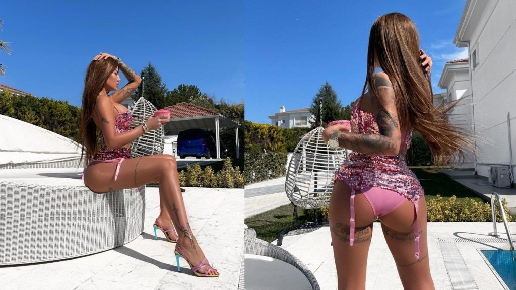 Morena Taraku ngrit temperaturat me veshje në bikini ngjyrë rozë
