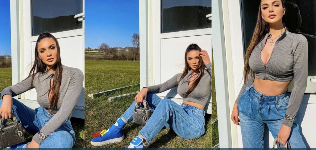 Oriola Marashi sjell imazhe atraktive teksa merr vëmendje me veshjen
