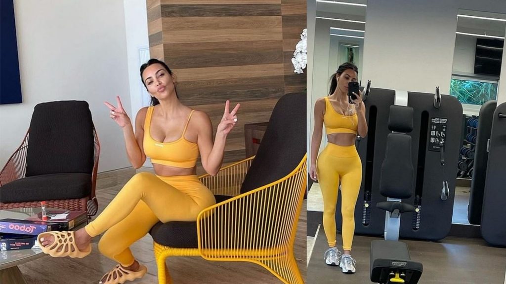 Kim Kardashian duket e përsosur derisa tregon linjat perfekte nga palestra