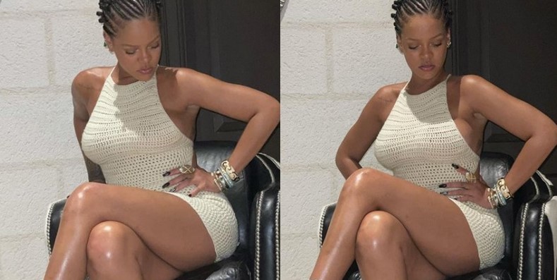 Rihanna merr vëmendjen e fansave me paraqitjen në fustan super të shkurtër