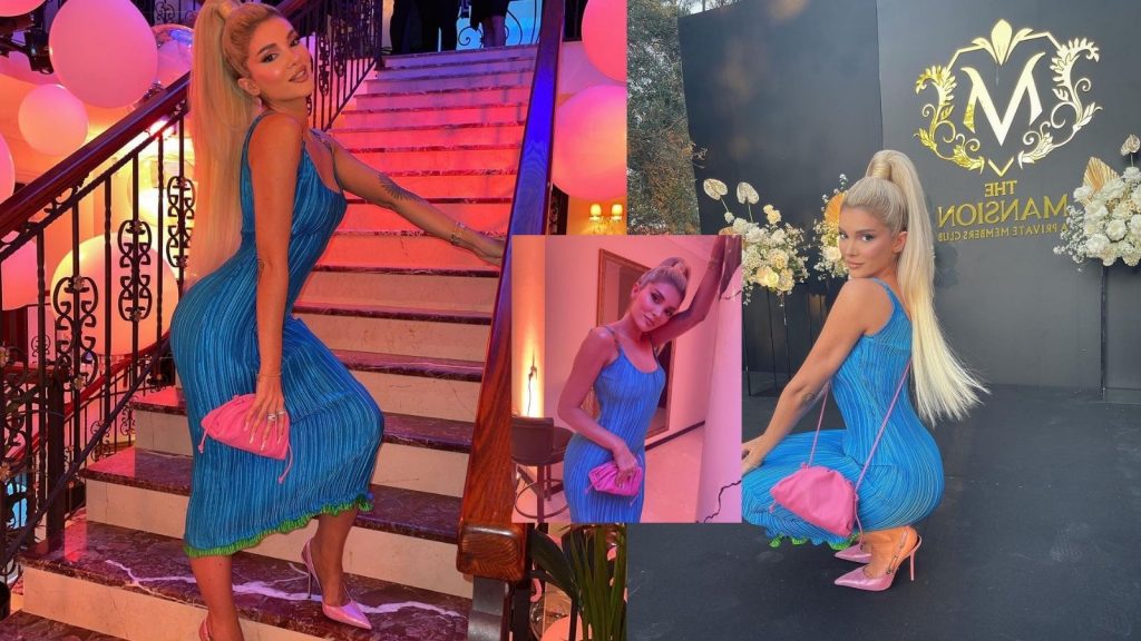Era Istrefi shkëlqen me veshjen në paraqitjen e fundit