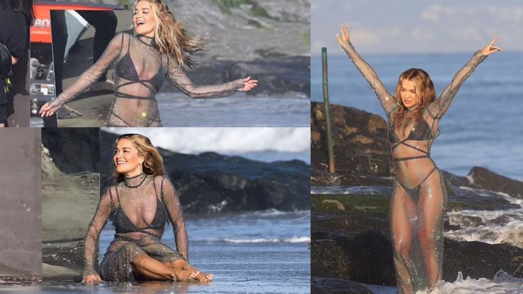 Rita Ora fillon xhirimet e klipit, merr vëmendje me veshjen e tejdukshme