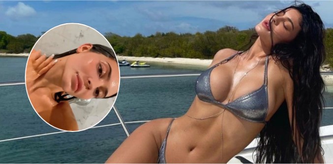 Kylie Jenner nuk përmbahet, poston video nga dushi