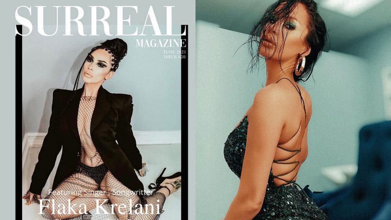 Flaka Krelani pozon sërish për një revistë amerikane, duket provokuese në kopertinën e “Surreal”