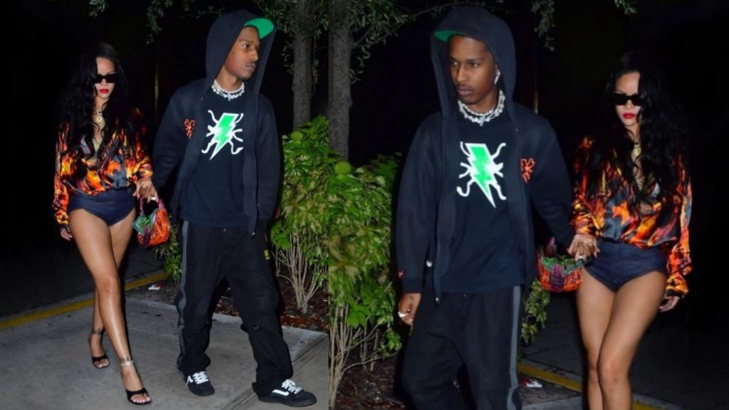 Rihanna me veshje të shkurt dhe plot stil darkon me A $ AP Rocky