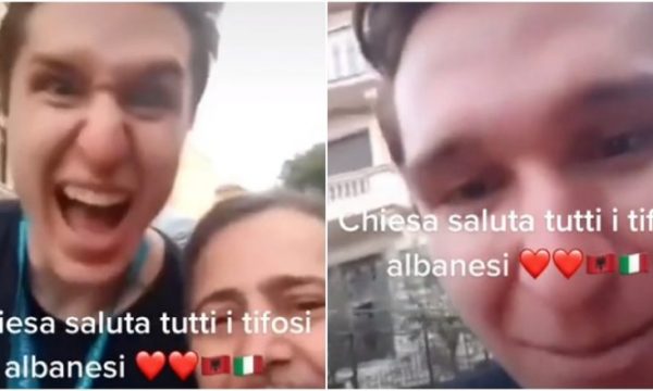 Ylli i kombëtares italiane përshëndet të gjithë tifozët shqiptarë