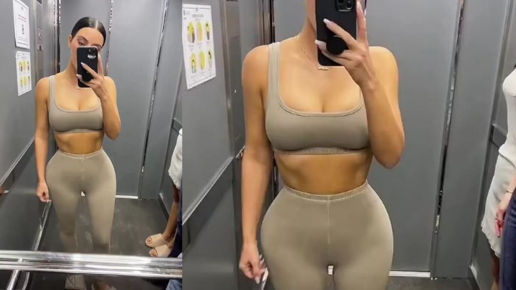 Kim Kardashian thekson tiparet e formësuara trupore në veshjet e reja të markës ‘SKIMS’